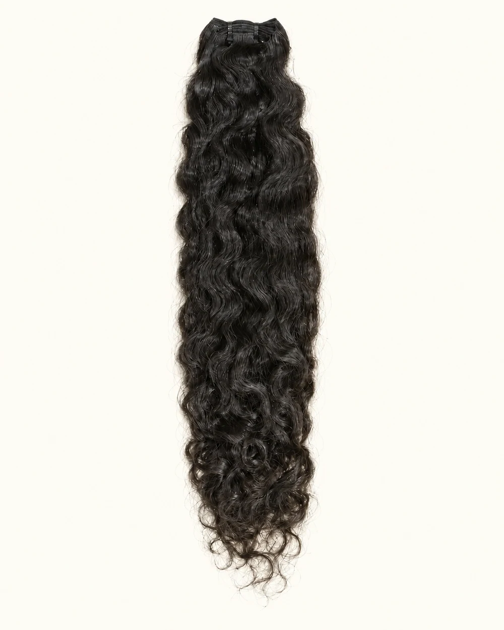 Curly texture reference with AI-assisted photo edits, 26 inches